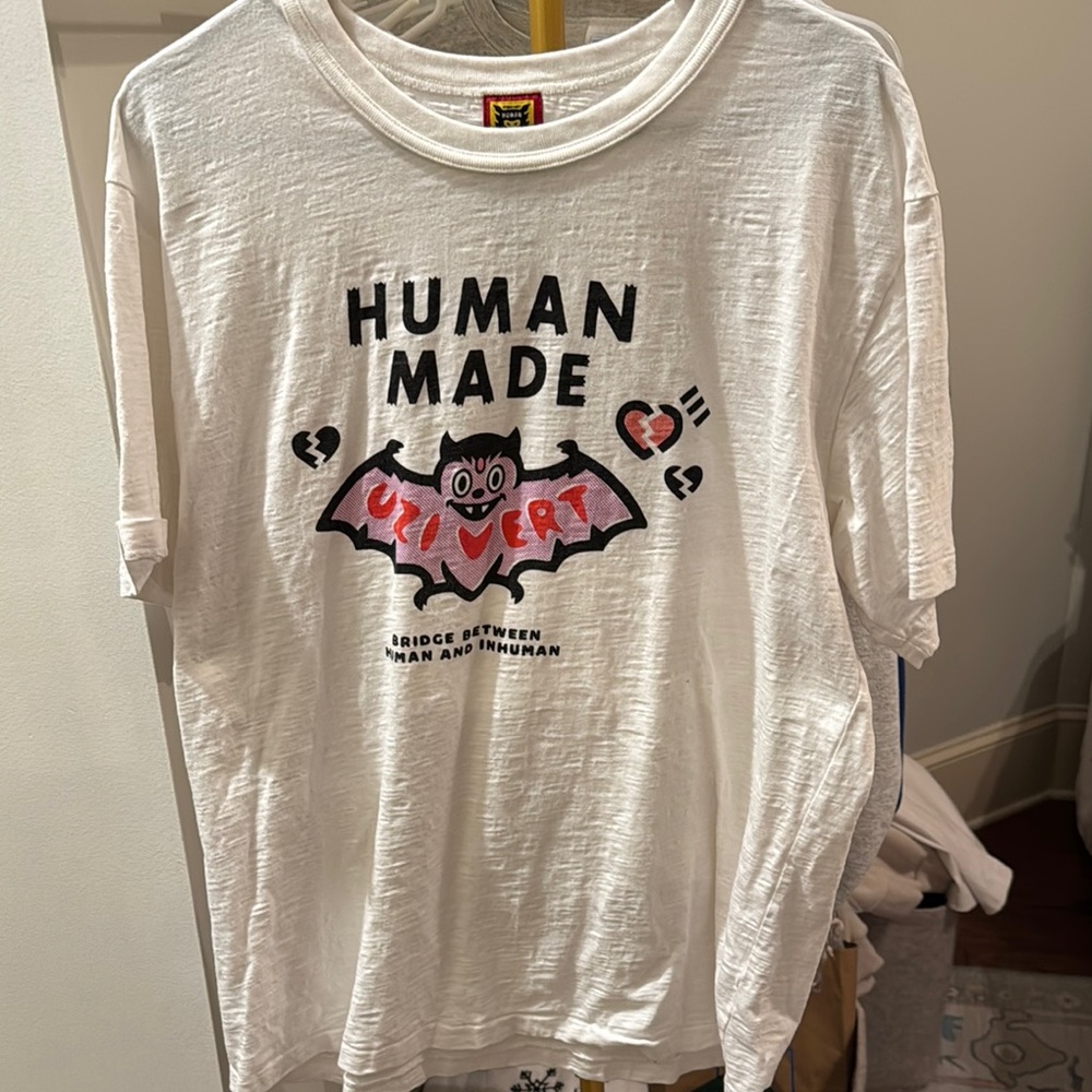 White Human Made Graphic T-Shirt